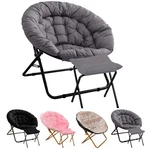 Folding Soft Moon With Ottoman Faux Fur Bedroom Saucer Sofa Chairs New. Price: $58.27.