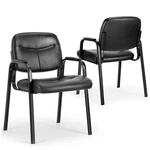 Pu Leather Office Waiting Room Guest Chair,metal Frame, Sponge Cushion Furniture New. Price: $113.99.
