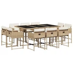 Patio Dining Set With Cushions Outdoor Garden Furniture Poly Rattan Vidaxl New. Price: $645.99.