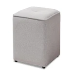 Baxton Studio Catalina Modern And Contemporary Fabric Upholstered Ottoman Light New. Price: $62.30.