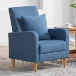 Colamy Modern Upholstered Accent Armchair With Pillow, Fabric Reading L... New. Price: $196.11.