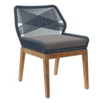 Modway Wellspring Outdoor Patio Teak Wood Dining Chair Blue/graphite New. Price: $332.99.