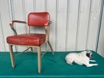 1960'S Vintage Sturgis Posture Armchair Metal Vinyl Office Government Courthouse Used. Price: $157.00.