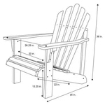 Shine Company Traditional Cedar Wood Patio Porch Adirondack Chair Brown New. Price: $150.99.