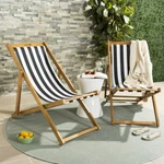 Safavieh Outdoor Collection Loren Foldable Sling Chair Natural/black/white New. Price: $157.42.