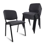 Clatina Set Of 5 Pack Waiting Room Chairs Fabric Stackable Metal Frame New. Price: $174.99.