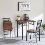 Iron & Wood Foldable Kitchen Dining Chairs Set 2 Coffee Shop Assembled New. Price: $56.90.