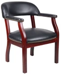 Boss Captain's Guest, Accent Or Dining Chair Black Vinyl Model # B9540-BK New. Price: $194.71.