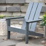 Mainstays Wood Outdoor Modern Adirondack Chair, Grey Color New. Price: $189.99.