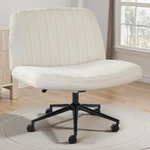 Olixis Criss Cross Chair Luxurious(with Wheels), Fabric-creamy Beige New. Price: $101.09.