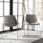 Safavieh Alexis Mid-century Dining Chair Set Of 2 Stone / Silver New. Price: $457.91.