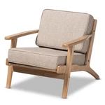 Baxton Studio Sigrid Light Grey Upholstered Antique Oak Finished Wood Armchair New. Price: $306.99.