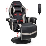 Massage Gaming Recliner Height Adjustable Racing Swivel Chair With Cup Holder New. Price: $339.99.