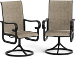 Garvee Patio Swivel Set Of 2,OUTDOOR Dining Chairs,rocker New. Price: $168.10.