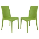 Leisuremod Modern Weave Mace Indoor Outdoor Dining Chair Green Set Of 2 New. Price: $240.16.