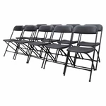 Techtongda 10PCS Black Plastic Folding Stackable Chairs For Picnic Party New. Price: $343.17.
