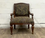 Vintage Best Chairs Inc Paisley Upholstered Lounge Accent Used. Price: $749.00.