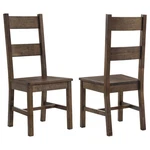Coleman Set Of Solid Wood Dining Side Chairs Rustic Brown Coaster 107042 New. Price: $189.99.