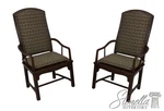 L53967: Pair Henredon Asian Modern Dining Room Chairs Used. Price: $695.00.