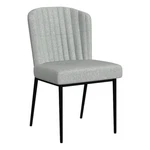 Homepop 19" Channel Back Fabric Dining Chair With Metal Legs Gray (set Of 2) New. Price: $270.99.