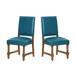 Pioneer Woman Harper 2-PACK Faux Leather Dining Chairs Turquoise Kitchen Seating New. Price: $280.11.