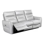 Benjara Teren Power Recliner Sofa- 86 Inch- Contemporary Gray Grain Leather New. Price: $1487.06.