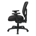 Progrid Back Mid Black Managers Office Chair With 2 Way Adjustable Arms New. Price: $288.99.