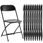 Sweetcrispy Folding 10 Pack, Plastic Foldable Chairs With 330-POUND Cap... New. Price: $182.48.