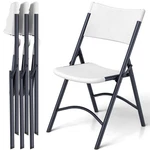 Folding Chairs 4 Pack, Outdoor Portable Foldable With Steel Frame, 350L... New. Price: $187.47.