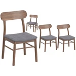 Homcom Wooden Dining Chairs, Kitchen With Padded Seat, Gray New. Price: $89.99.