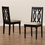 Baxton Studio Cherese Sand Brown Finished Wood 2-PIECE Dining Chair Set New. Price: $131.99.