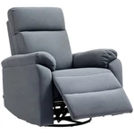 Homcom Wide Swivel Rocker Recliner, Overstuffed Reclining Sofa, Gray New. Price: $262.00.