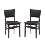 Linon Keira Pad Folding Chair, Set Of 2, 17"W X 20"D 33"H, Merlot New. Price: $178.99.