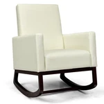 Topbuy 2-IN-1 Upholstered Rocking Chair With Wood Leg & Pillow Relax Sofa New. Price: $107.99.