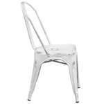 Bowery Hill Metal Dining Chair Distressed White New. Price: $163.45.