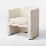 New Tan Striped Barrel Accent Chair - Threshold By Studio Mcgee. $380 Retail. Price: $199.95.