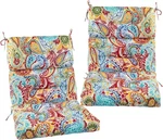 Outdoor High Back Chair Cushions Set Of 2,REVERSIBLE Lawn Phoenix New. Price: $194.00.