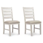 Signature Design By Ashley Skempton Dining Room Chair, Set Of 2, White/light New. Price: $179.67.