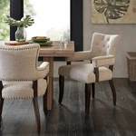 Ink + Ivy Brooklyn Cream Tufted Fabric Dining Chairs Set Of 2 New. Price: $646.60.