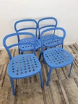 Ikea Reidar Chairs Set Of 4 18260 Blue Used. Price: $249.00.
