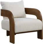 Uttermost 23880 Rowan 27"W Oak Framed Linen And Polyester Accent - Walnut / New. Price: $1135.20.
