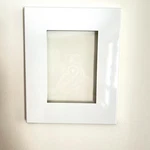 Room & Board White Steel Metal 5X7 Picture Photo Frame Heavy Modern Minimalist Used. Price: $70.00.