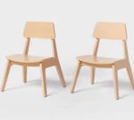 2PK Kids' Wood Activity Chair Natural Pillowfort-new In Box. Price: $29.99.