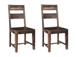 Taran Designs Harper Solid Wood Dining Chairs (set Of 2) Dark Brown New. Price: $657.37.