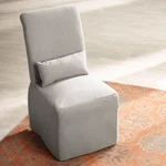 Naomi Petyon Slate Armless Dining Chair New. Price: $439.98.
