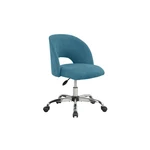 Teal Adjustable Office Open Back Chair Swivel Seat W/ Textured Fabric New. Price: $34.99.