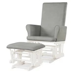 Costway Glider And Ottoman Cushion Set Wooden Baby Nursery Rocking Chair Grey New. Price: $159.99.