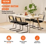 Rattan Dining Chairs Set 4, Office (18.1 Inch) New. Price: $281.06.