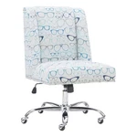 Linon Draper Wood Upholstered Glasses Office Chair Blue New. Price: $247.67.