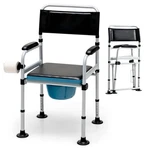 Goplus 4-IN-1 Folding Bedside Commode Chair For Toilet New. Price: $68.96.